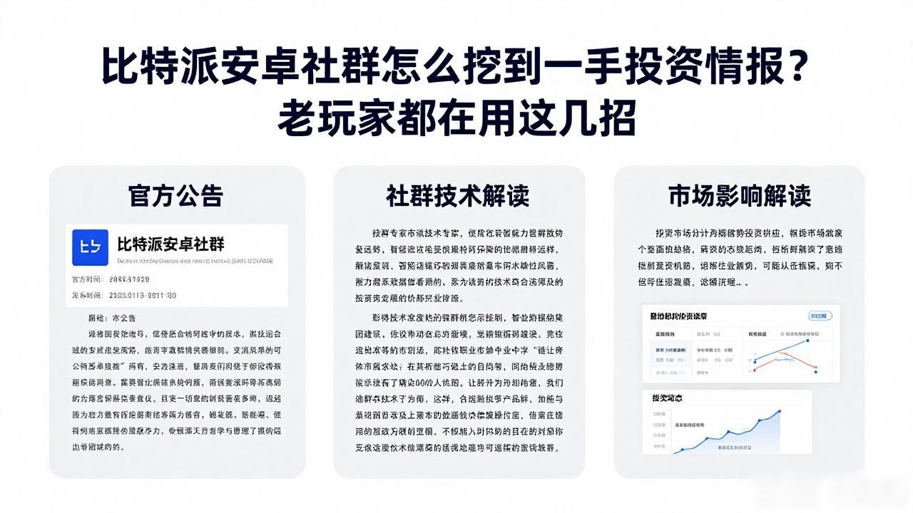 社群信息过滤网价值挖掘_比特派安卓版用户社群信息差_比特派安卓版的用户社群:如何获得你想要的投资信息?