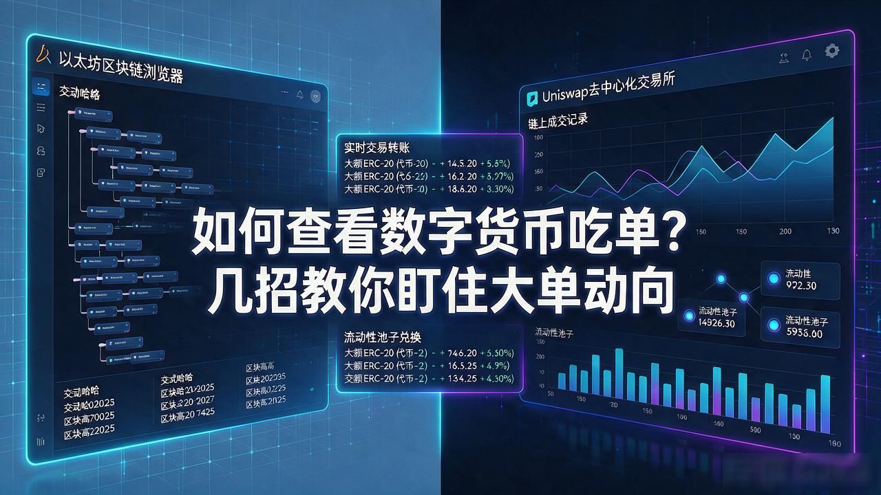 如何查看数字货币吃单？几招教你盯住大单动向
