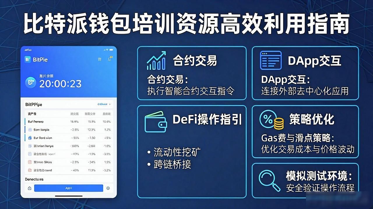 比特派钱包使用指南_如何在比特派Bitpie钱包app中利用培训资源_加密货币资产安全提升