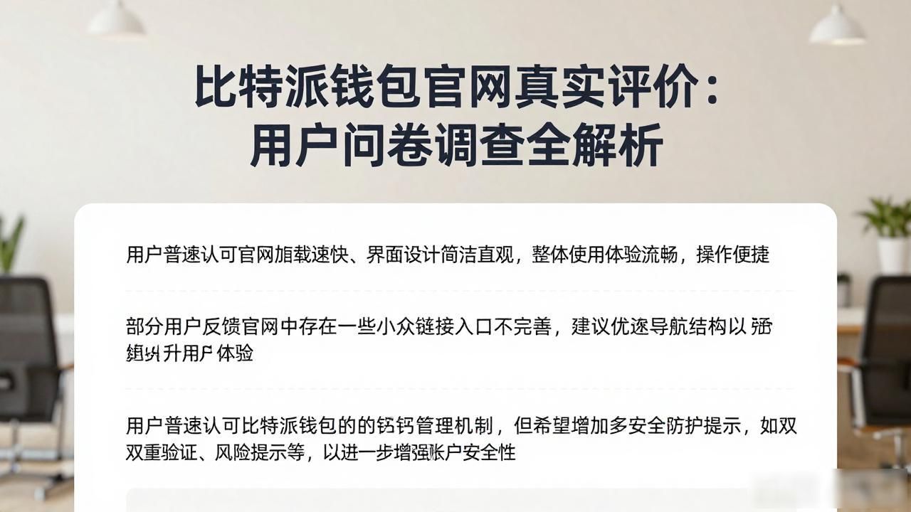 比特派钱包官网真实评价：用户问卷调查全解析
