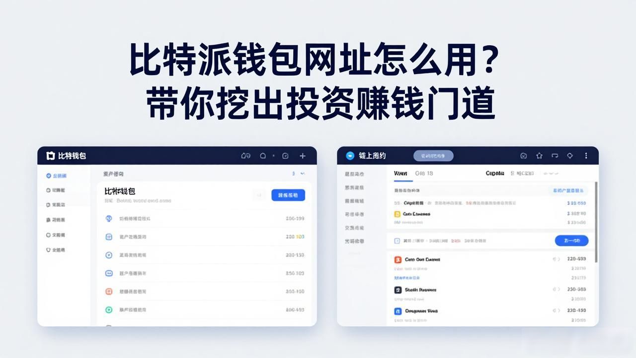 比特派钱包网址怎么用？带你挖出投资赚钱门道