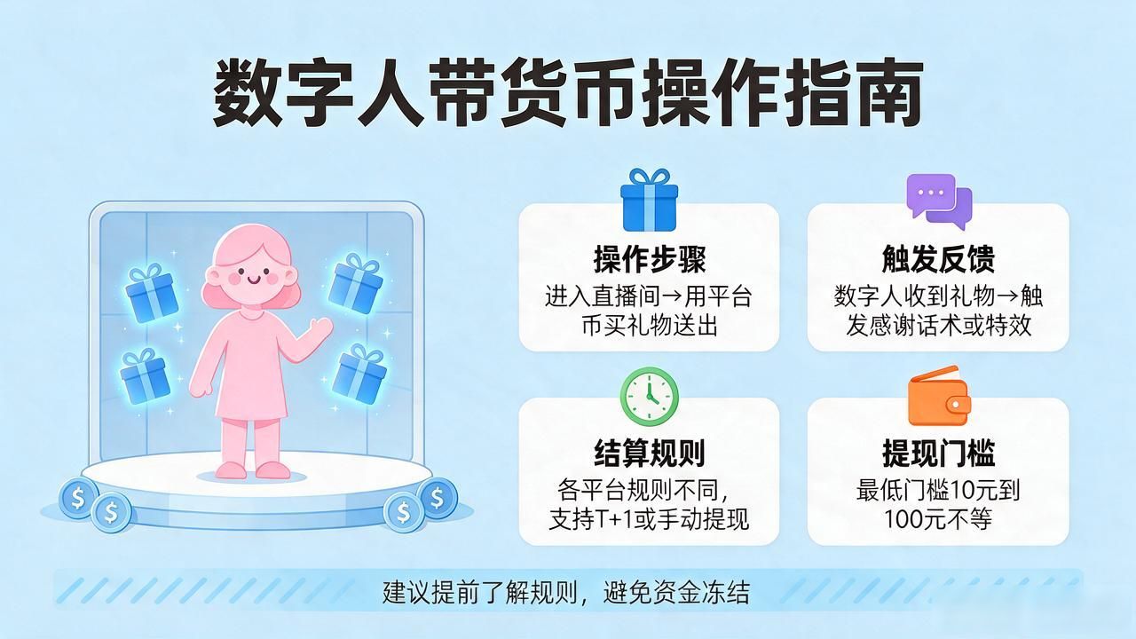 数字人带货币怎么操作？新手入门指南