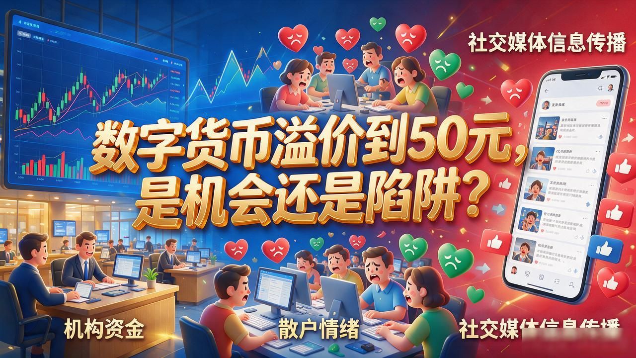 数字货币溢价到50元，是机会还是陷阱？