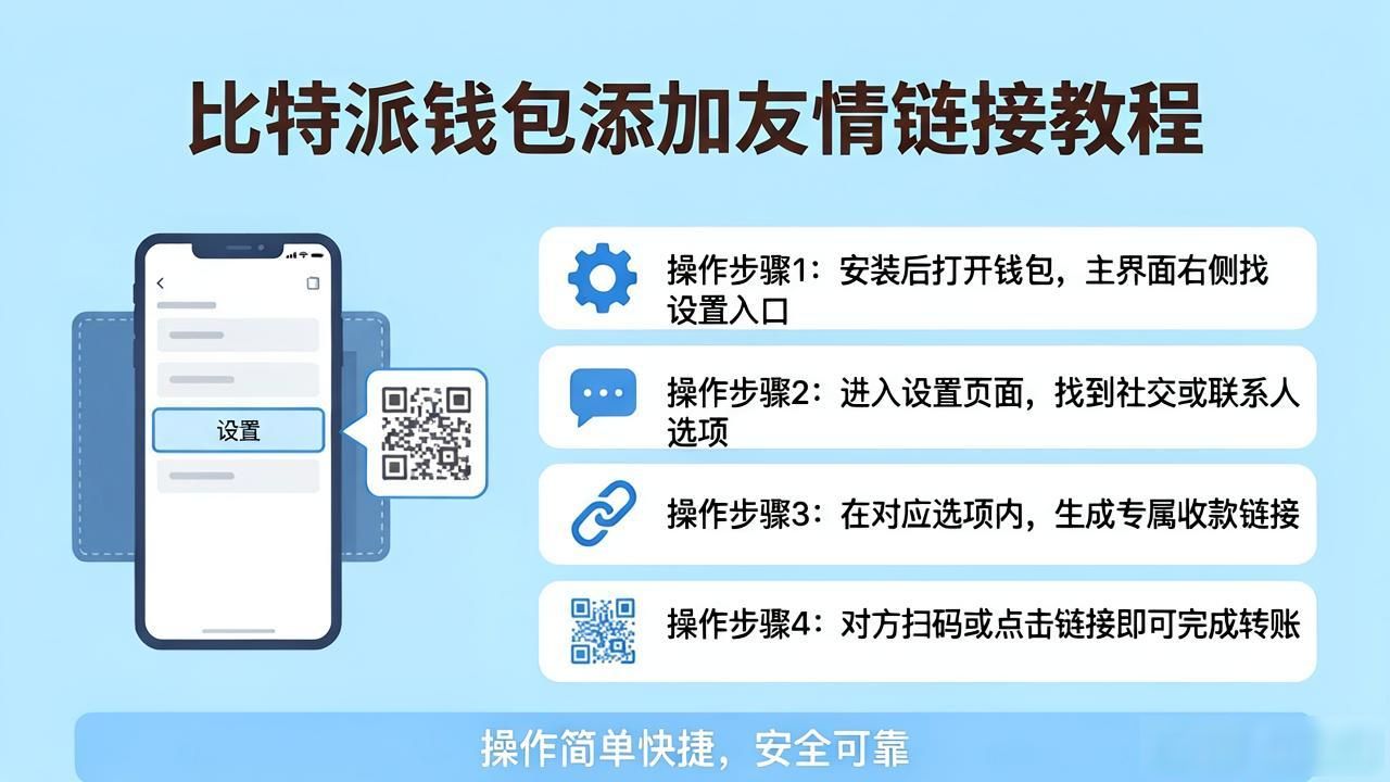 比特派钱包官方下载最新版 添加友情链接教程
