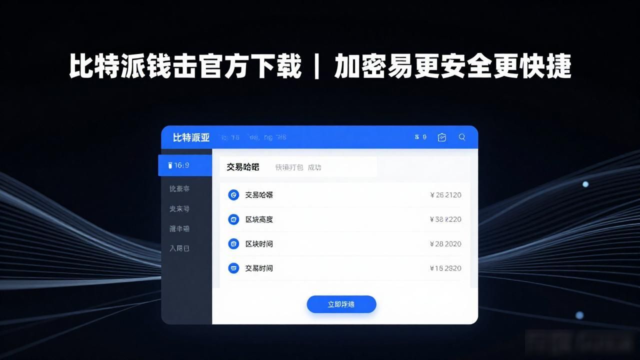 比特派钱包官方下载｜加密交易更安全更快捷