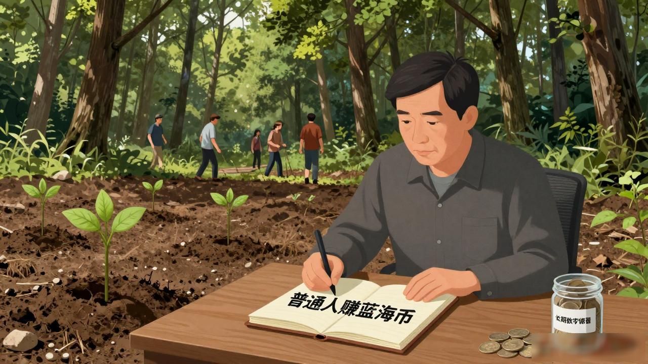 普通人赚蓝海币