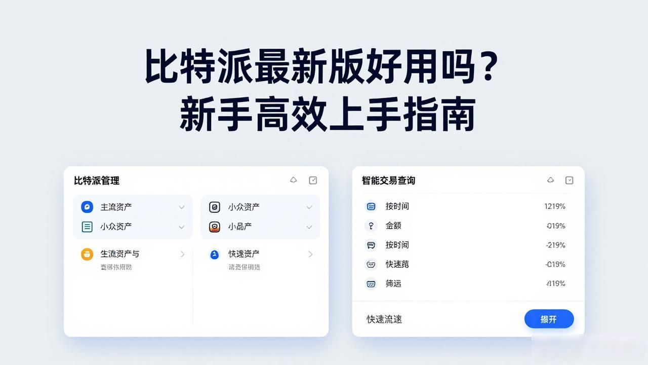 比特派最新版好用吗？新手高效上手指南