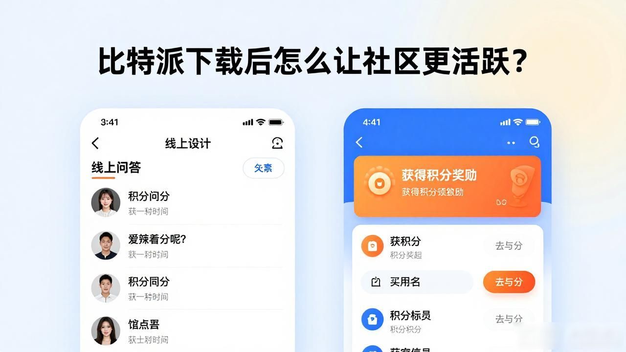 比特派下载后怎么让社区更活跃？