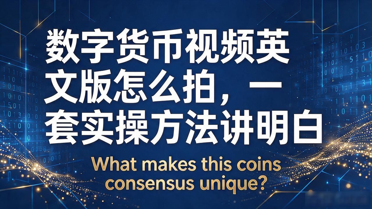数字货币视频英文版怎么拍，一套实操方法讲明白