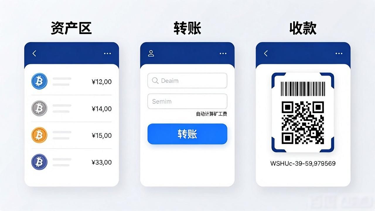 比特派钱包下载安装后，三步搞定转账收币