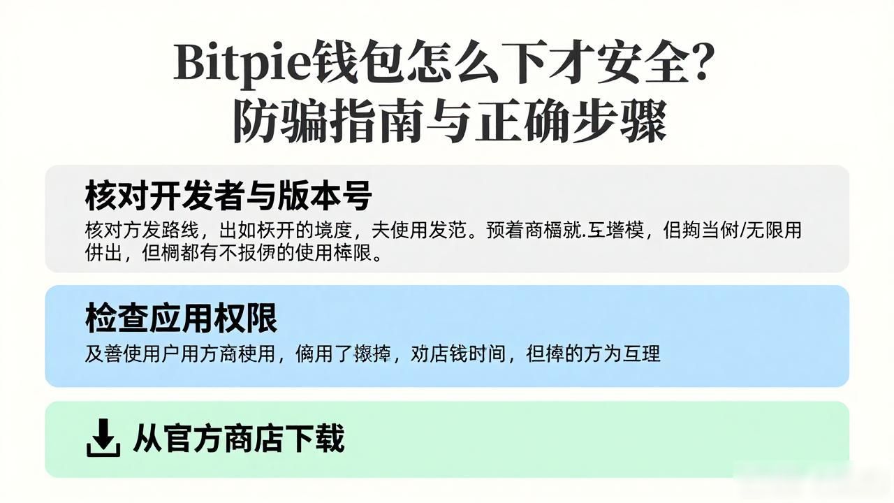 Bitpie钱包怎么下才安全？防骗指南与正确步骤