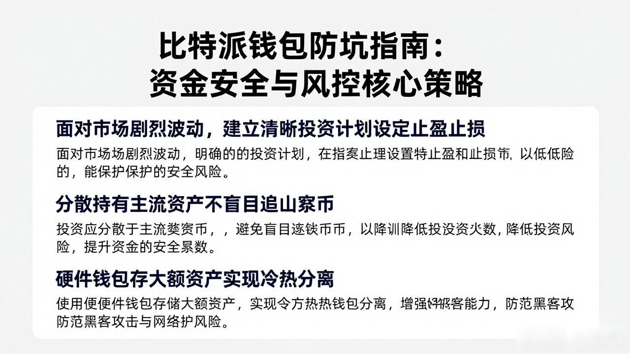 比特派钱包防坑指南：资金安全与风控核心策略