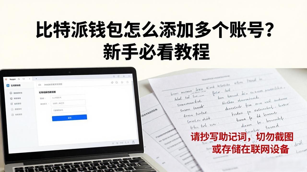 比特派钱包怎么添加多个账号？新手必看教程