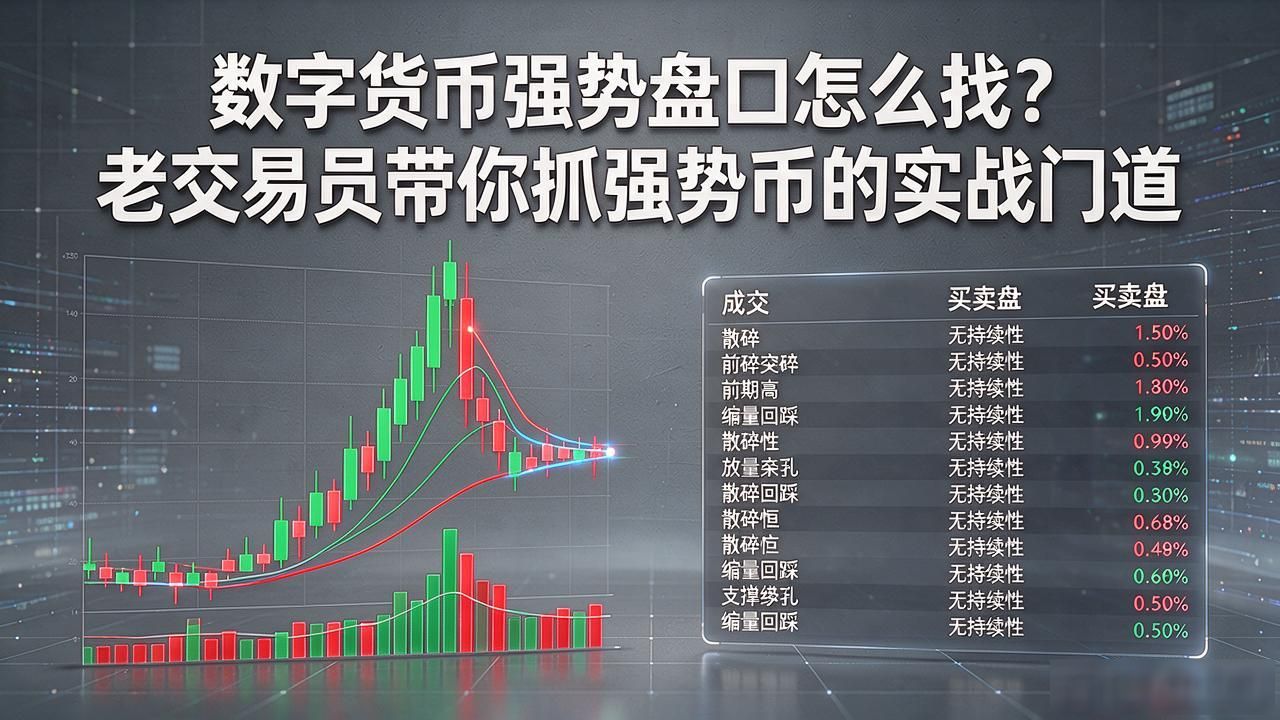 资金量能买盘判断_数字货币短线强势盘口识别_数字货币强势盘口