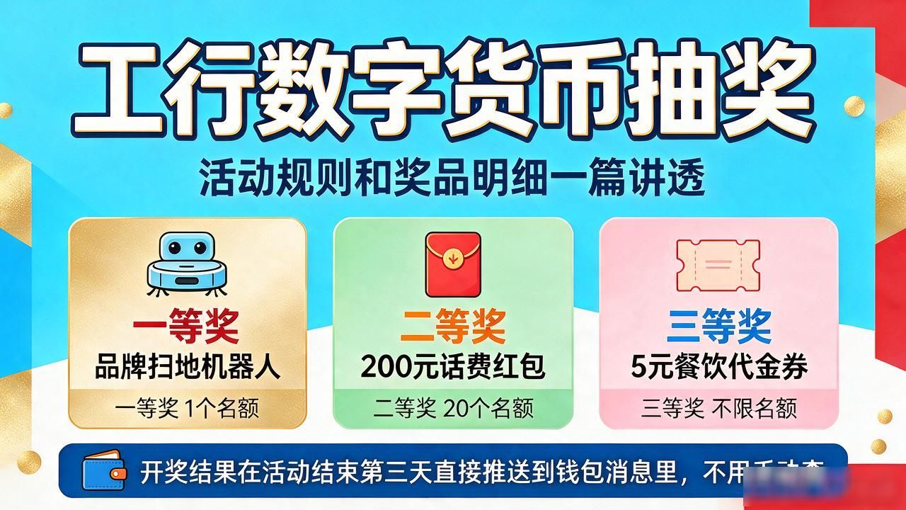 话费红包家电奖品_工行数字人民币抽奖活动_工行数字货币抽奖
