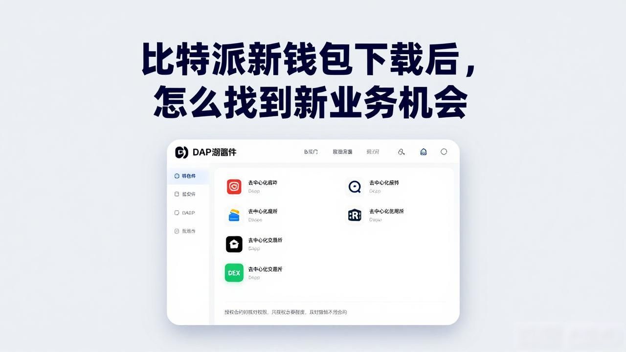 比特派新钱包下载后，怎么找到新业务机会