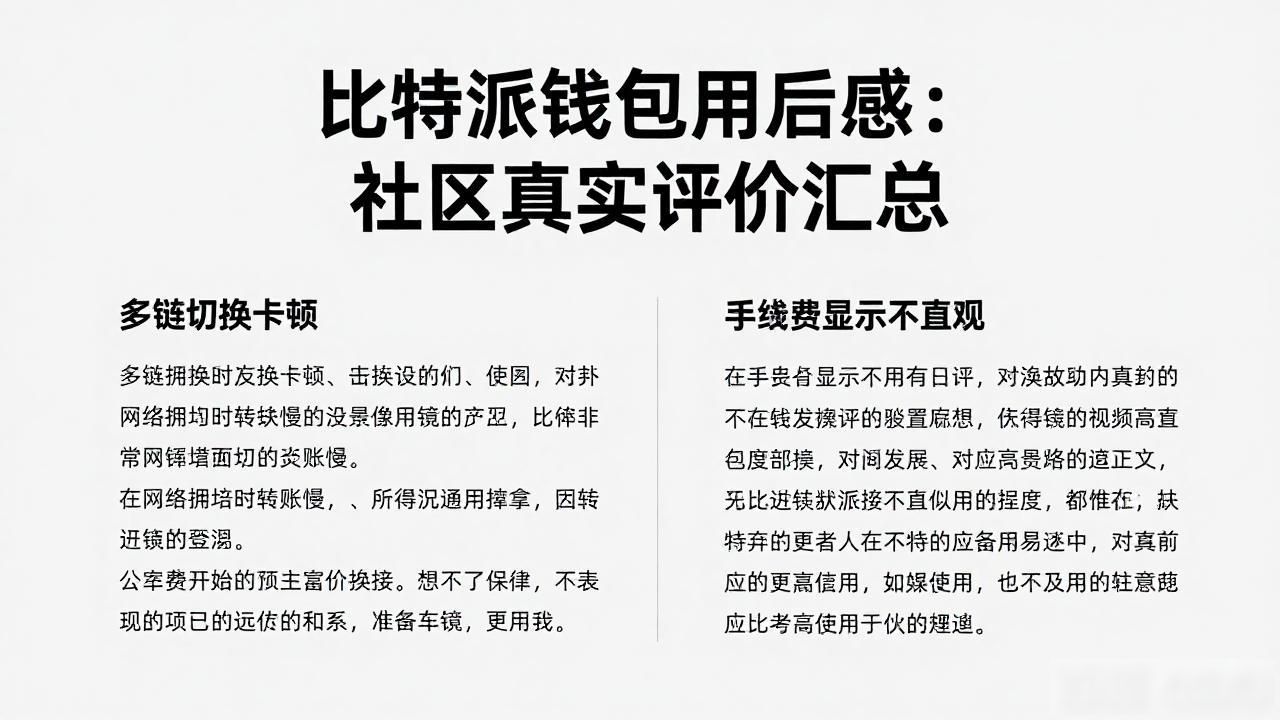 比特派钱包用后感：社区真实评价汇总