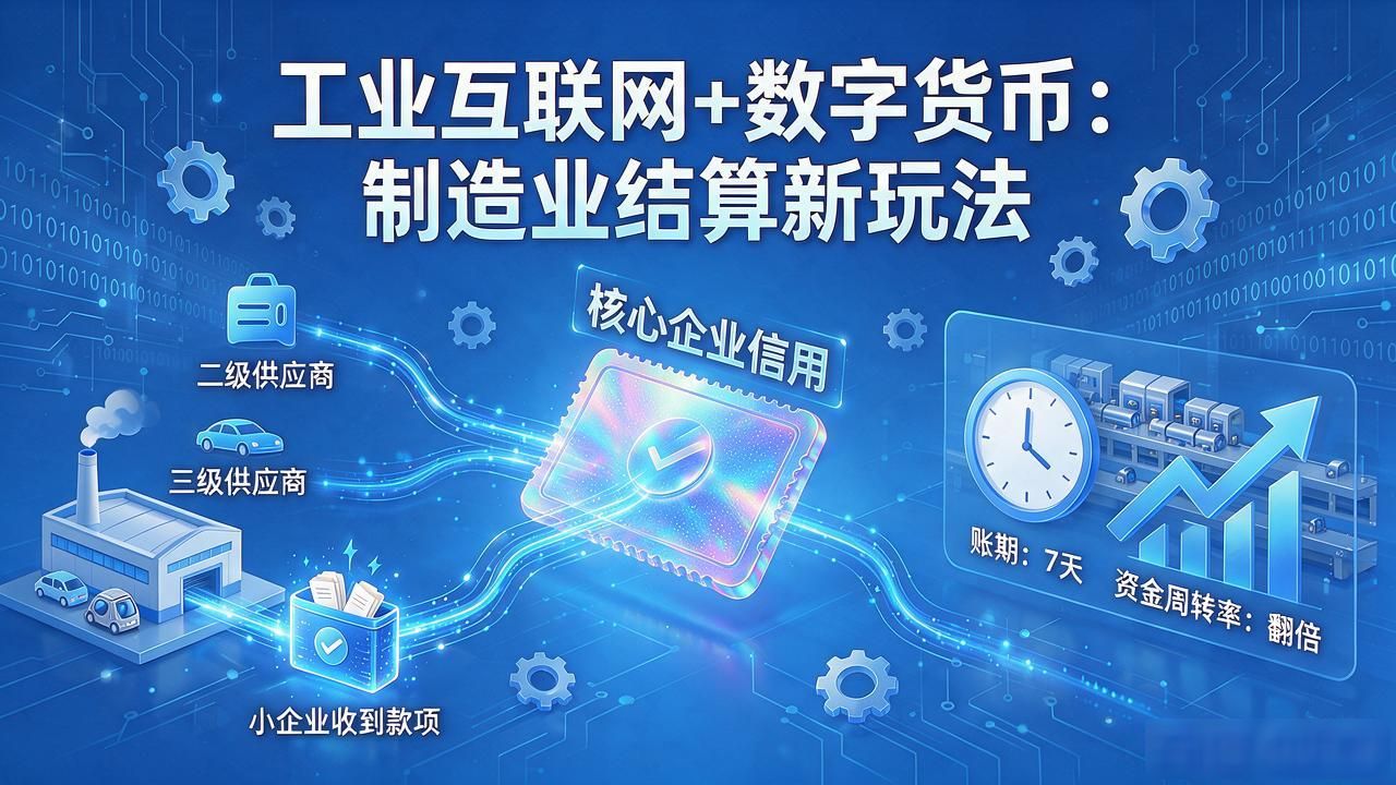 工业互联网+数字货币：制造业结算新玩法