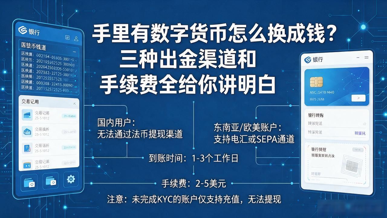 加密货币C2C交易手续费详解_USDT出金到银行卡安全方法_数字货币怎么换成钱
