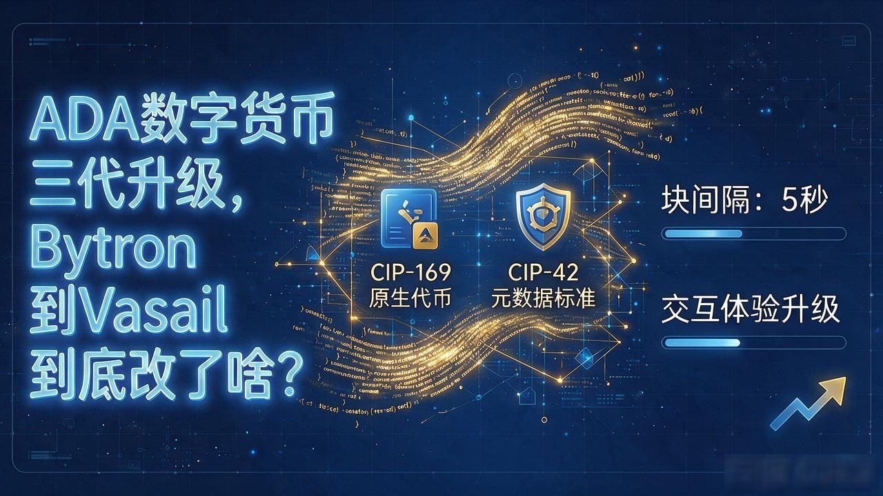 ByronShelleyVasil代币升级_ADA数字货币三代_Cardano协议三代迭代