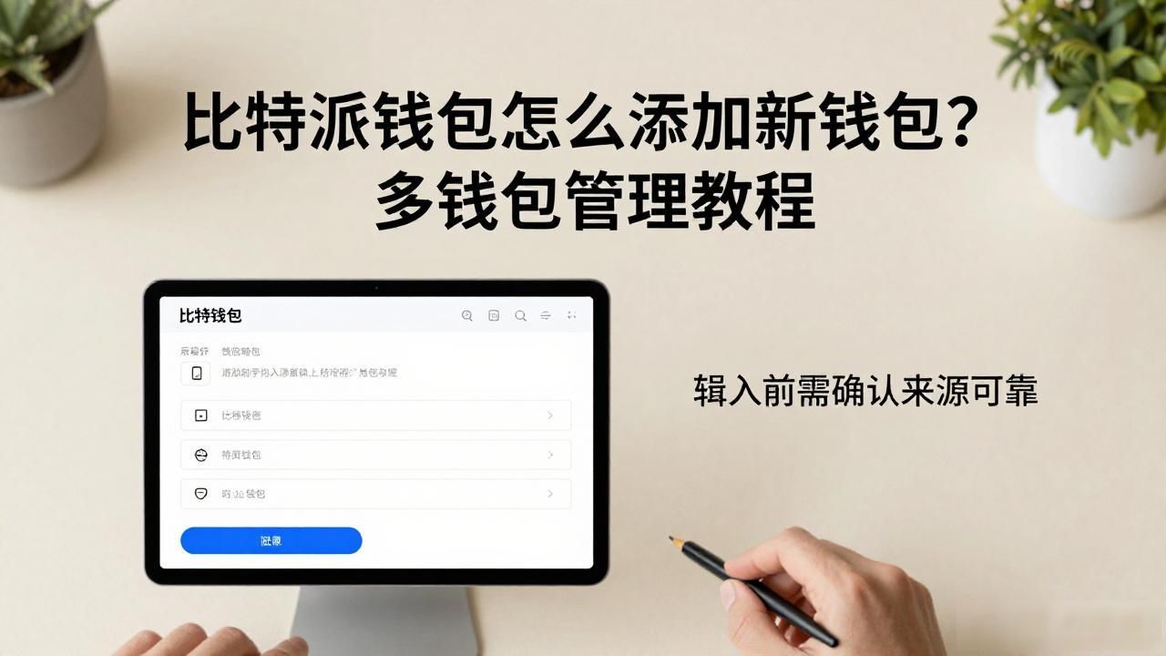 比特派钱包怎么添加新钱包？多钱包管理教程