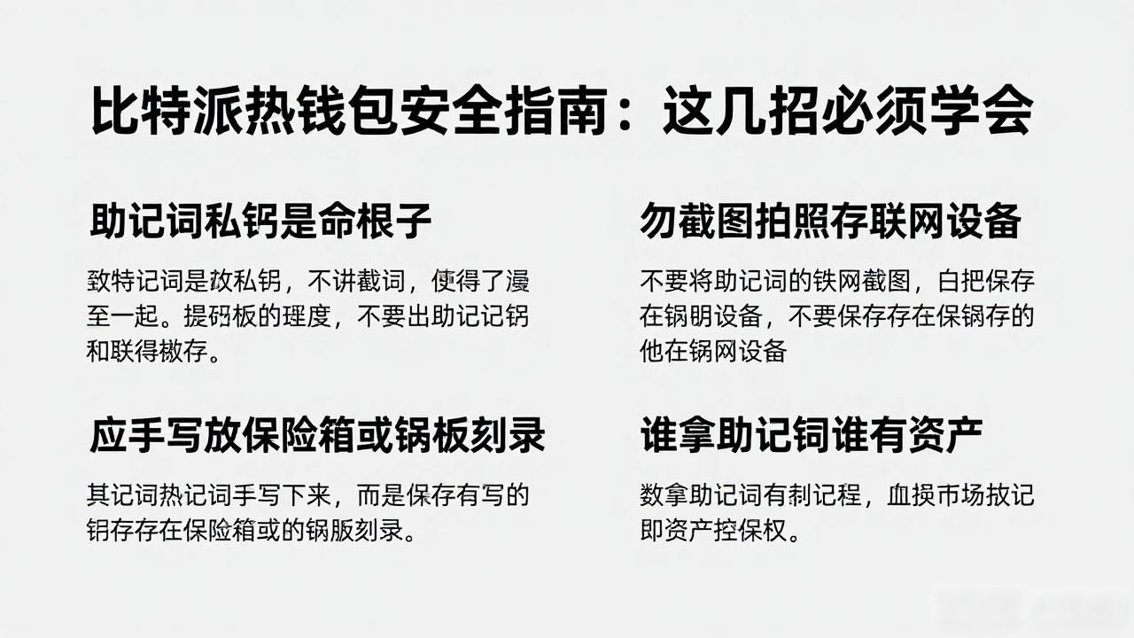 比特派热钱包安全指南：这几招必须学会