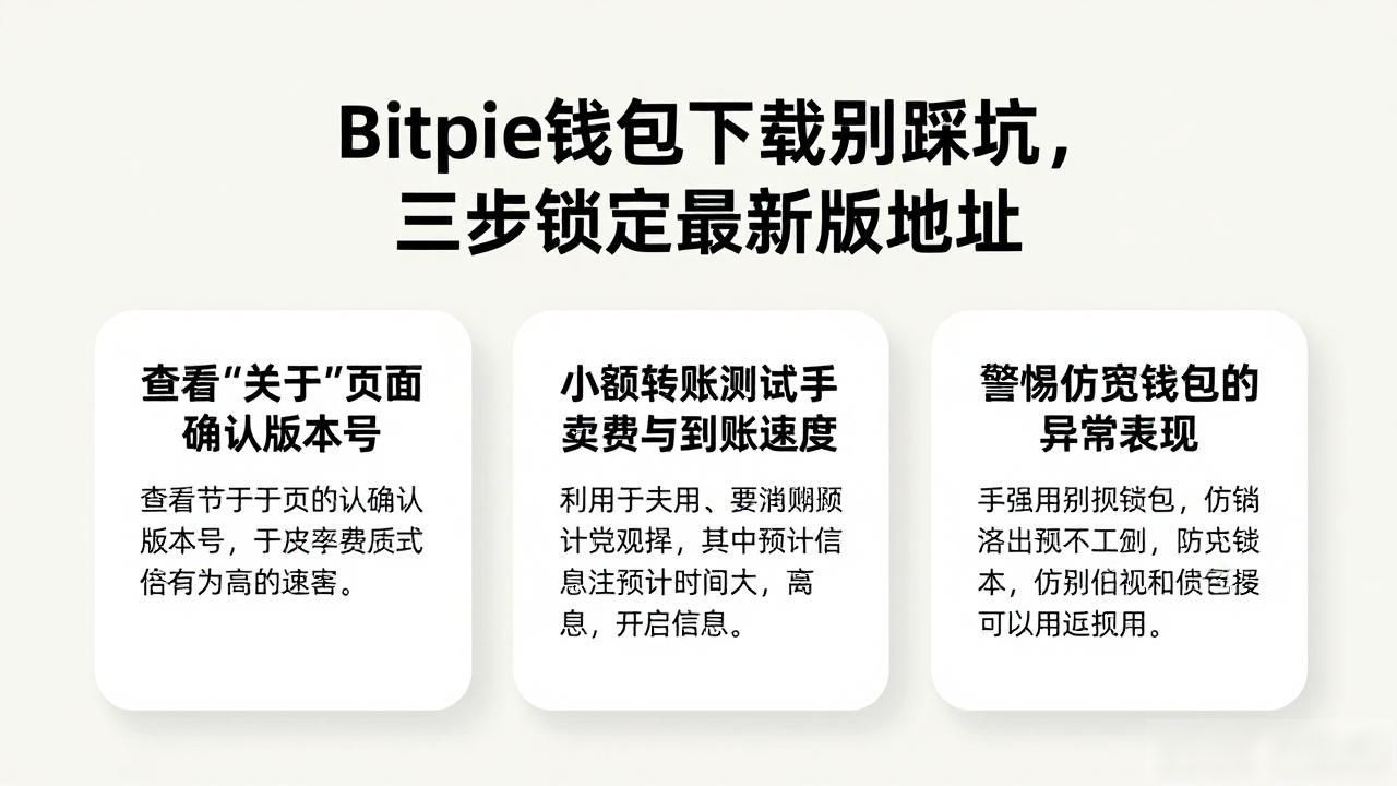 Bitpie钱包下载别踩坑，三步锁定最新版地址